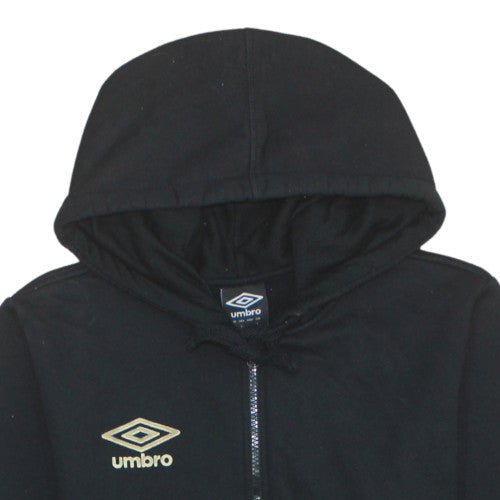 Umbro Men's Black Full Zip Hoodie Size L Sportswear