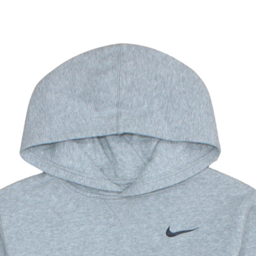 Nike Boys Grey Pullover Hoodie L 12-13 Years Fleece Sweatshirt