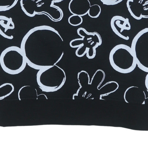 Disney Women Black XS Pullover Sweatshirt with Mickey Print