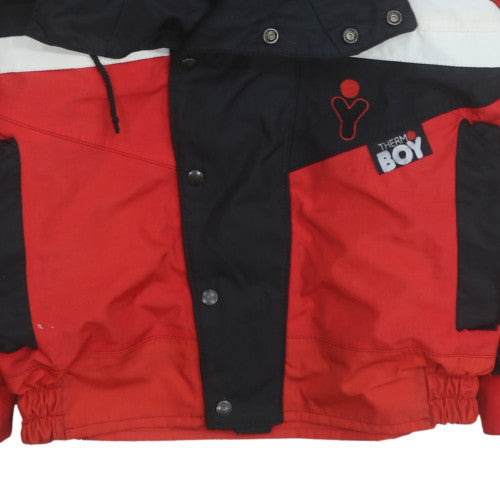 Thermo Boy Women's Red XS Ski Jacket Hooded Insulated Waterproof Winter Coat