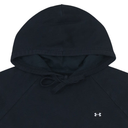 Under Armour Men Black Large Pullover Hoodie Fleece Logo