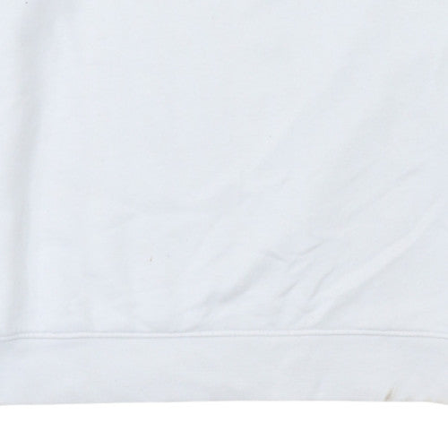 Levi's Men's White Logo Crew Neck Pullover Sweatshirt M