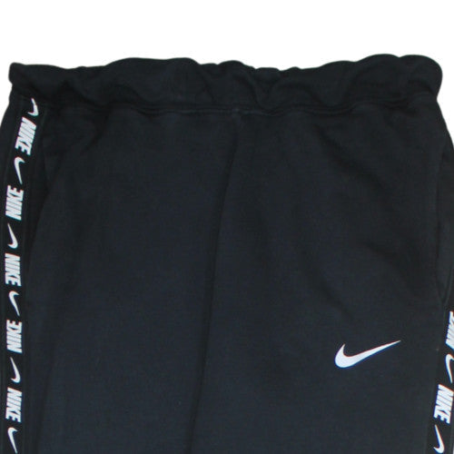 Nike Womens Black Jogger Sweatpants Size S Elastic Waist Fleece Logo Trousers
