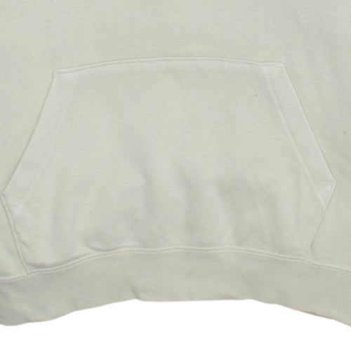 Nike Men Beige Hoodie Medium Cotton Blend Casual Sweatshirt
