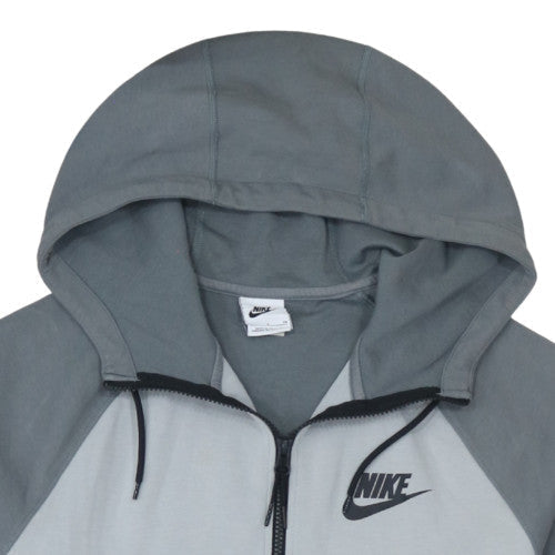 Nike Men's Grey Full Zip Hoodie Size S Lightweight Sportswear