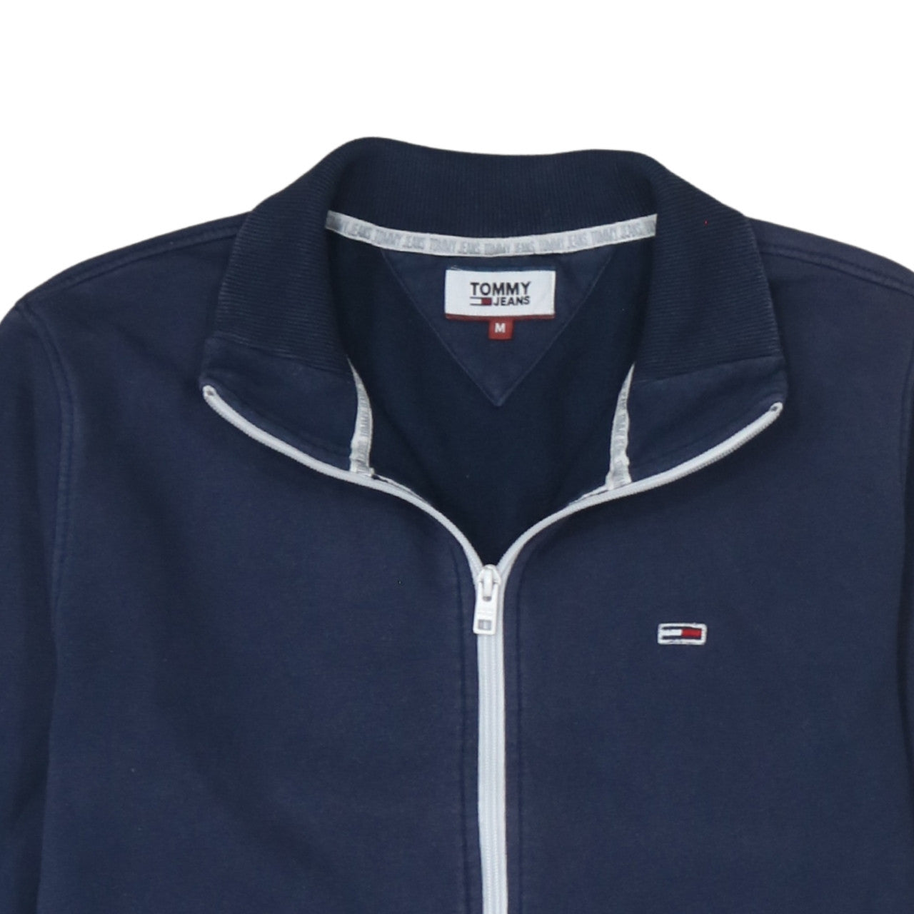 Tommy Jeans Men's Blue Full Zip Sweatshirt M Regular Fit