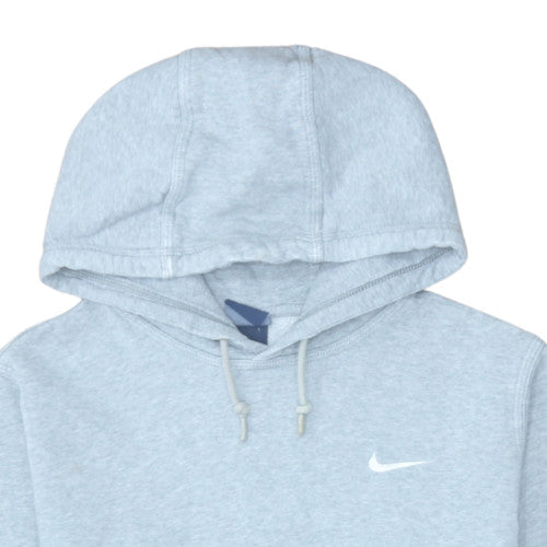 Nike Men's Grey Pullover Fleece Hoodie Medium Regular Fit