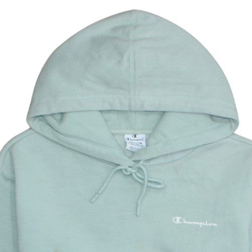 Champion Women’s Green Pullover Hoodie Medium Cotton Blend