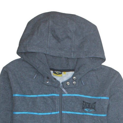 Everlast Men's Grey Full Zip Hoodie M Sports Fleece Sweatshirt