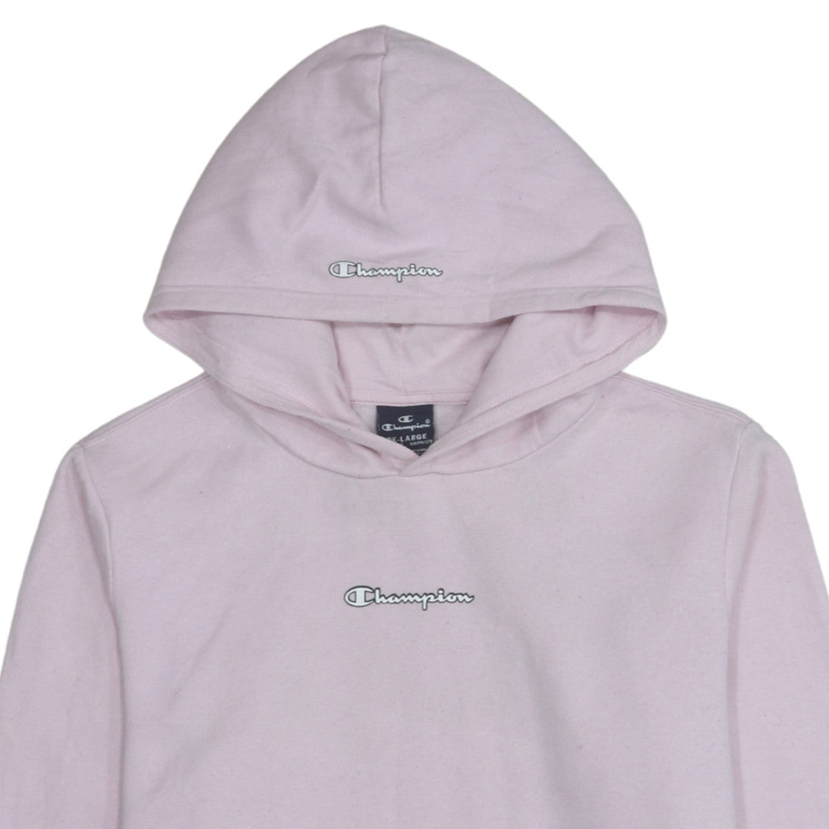 Champion Girls Pink Pullover Hoodie 15-16 Years Logo Fleece Sweatshirt
