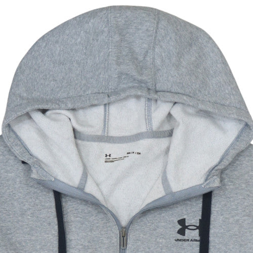 Under Armour Men's Grey Full Zip Hoodie Size S Loose Fit