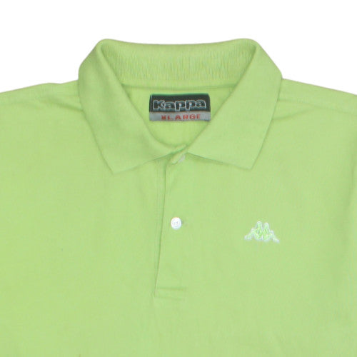 Kappa Mens Green XL Short Sleeve Cotton Polo Shirt