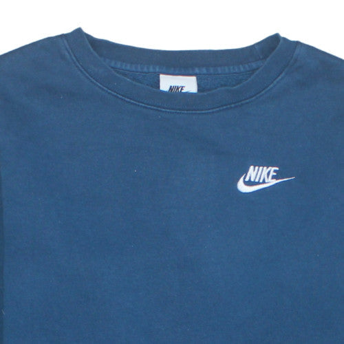 Nike Blue Teens Pullover Crew Neck Sweatshirt L Regular Fit