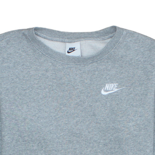 Nike Teens Grey Pullover Sweatshirt L Crew Neck Sports Fleece