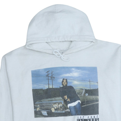 Ice Cube Men's White Pullover Hoodie L Graphic Hip Hop Fleece