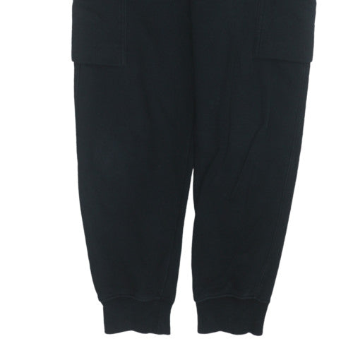 Nike Men's Black Fleece Jogger Trousers Size S Relaxed Fit Activewear