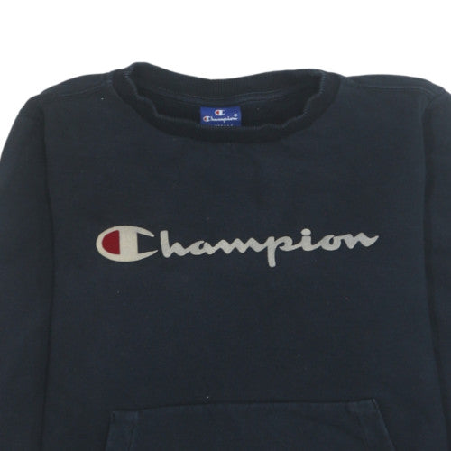 Champion Men's Black XS Crew Neck Pullover Sweatshirt