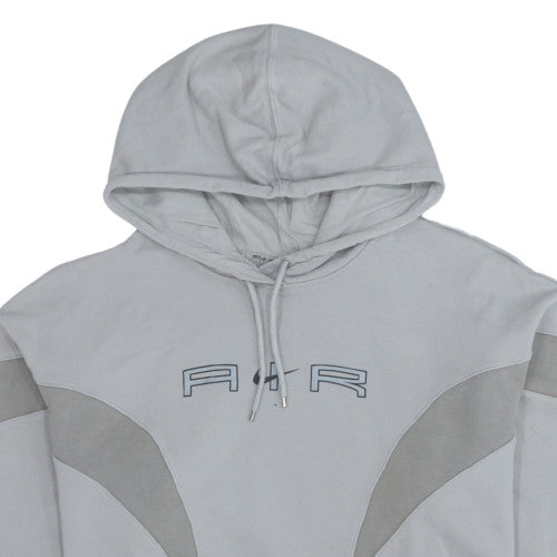 Nike Men's Grey AIR Pullover Hoodie Size M Regular Fit Fleece