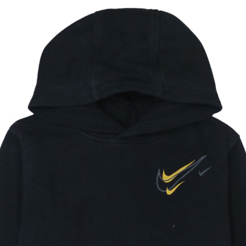 Nike Teens Black XL Pullover Hoodie with Yellow Logo