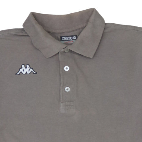 Kappa Men’s Brown Cotton Short Sleeve Polo Shirt Size L