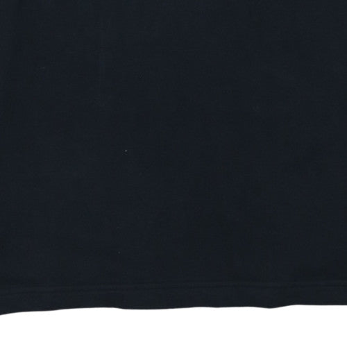 Under Armour Mens Black Medium Pullover Sweatshirt Logo Crew Neck