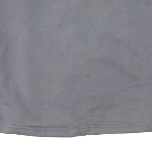 Adidas Women’s Grey 1/4 Zip Fleece Sweatshirt Size 10 Casual Pullover