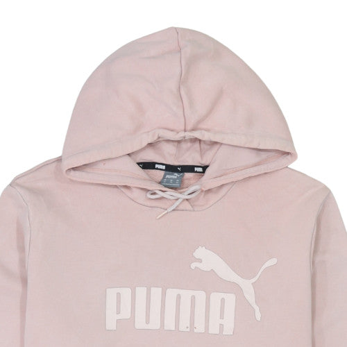 Puma Womens Pink Pullover Hoodie Size XL Relaxed Fit Cotton Blend