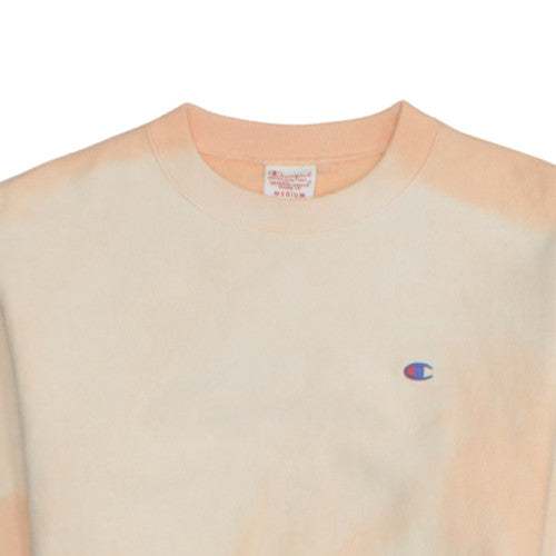Champion Men's Beige Tie Dye Pullover Sweatshirt Medium