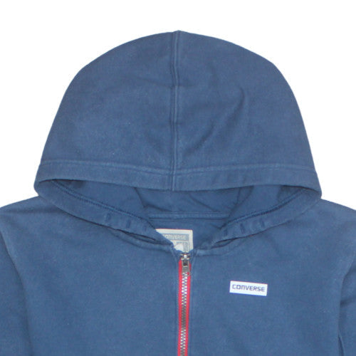 Converse Boys Blue 1/2 Zip Pullover Hoodie XL 13-15 Years