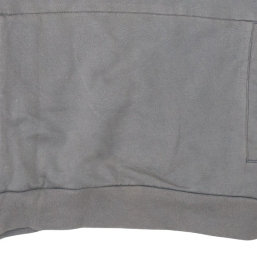 Puma Mens Grey Pullover Hoodie Medium Logo Fleece Sportswear
