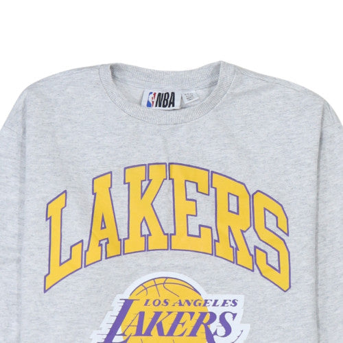 NBA Los Angeles Lakers Grey Regular Fit Teens Sweatshirt