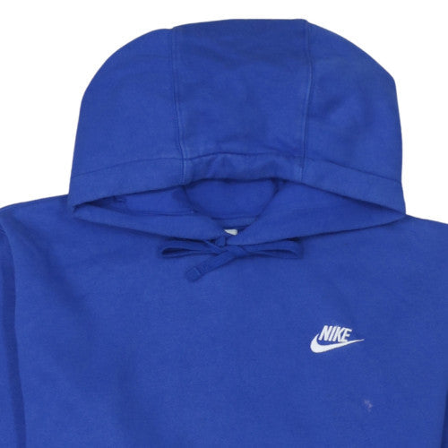 Nike Men's Blue Pullover Hoodie XS Regular Fit Fleece Sportswear