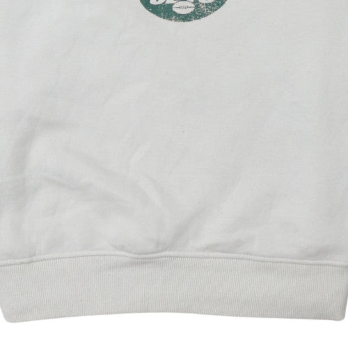 Primark Men’s White NFL Jets Graphic Pullover Sweatshirt 2XS