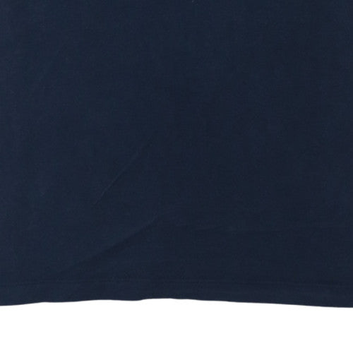 Nike Men's Navy Blue Crew Neck Cotton T-Shirt Size M