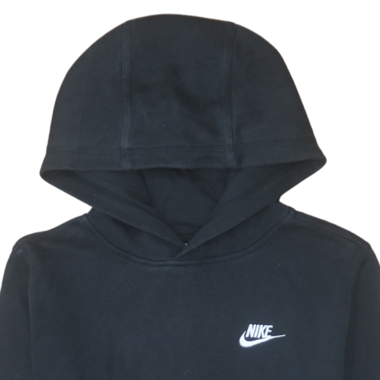 Nike Teens Black Pullover Hoodie XL Fleece Logo Hooded Sweatshirt