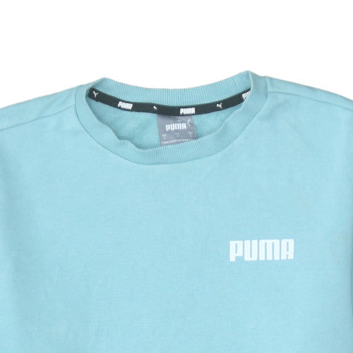 Puma Men's Blue Crew Neck Pullover Sweatshirt Size S