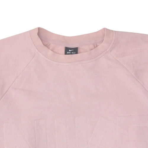 Nike Women Pink Dri-Fit Crew Neck Pullover Sweatshirt Size M
