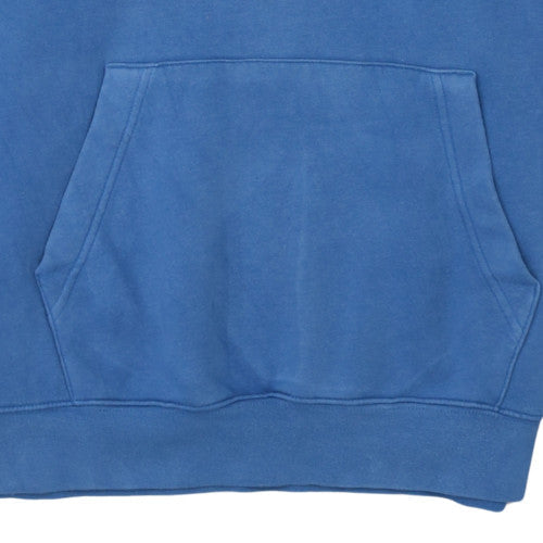 Nike Men's Blue Pullover Hoodie Medium Cotton Blend Fleece