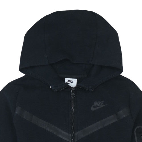 Nike Boys Black Full Zip Hoodie Size L 147-158cm Sports Fleece Sweatshirt