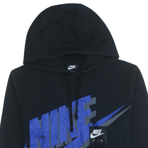 Nike Men's Black Pullover Hoodie M Graphic Print Sportswear