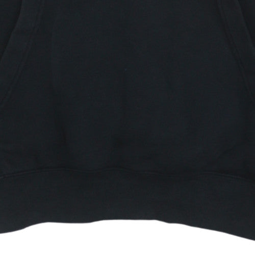 Nike Men's Black Pullover Hoodie M Logo Fleece Sweatshirt