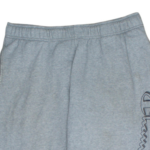 Champion Men's Grey Jogger Sweatpants L Regular Fit Fleece Trousers