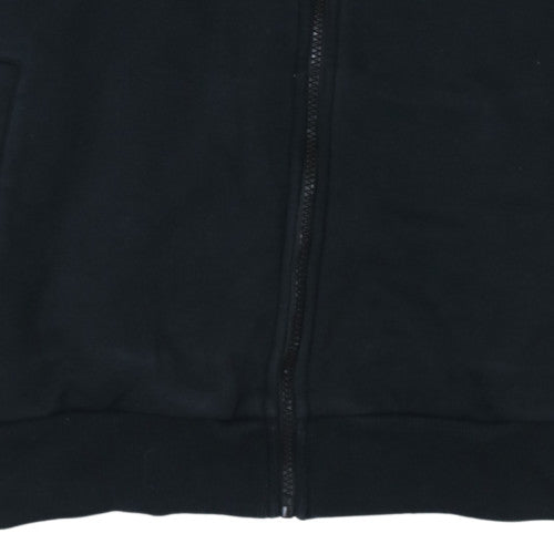 Puma Men's Black Medium Track Jacket Cotton Blend Full Zip