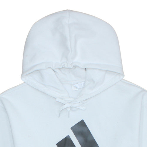 Adidas Men's White Pullover Hoodie Medium Fleece Sportswear