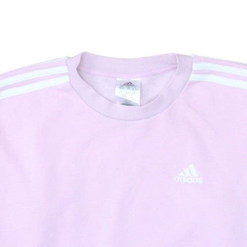 Adidas Women's Pink Crew Neck Pullover Sweatshirt XS Cotton Blend