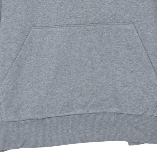 Calvin Klein Men's Grey Pullover Hoodie L Logo Cotton Blend