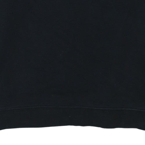Nike Men's Black Pullover Sweatshirt Crew Neck Regular Fit M