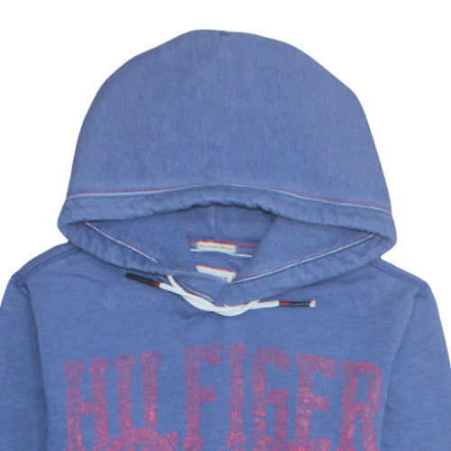 Hilfiger Denim Men's Blue Pullover Hoodie Size S Classic Graphic