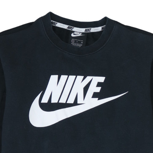 Nike Men's Black Small Pullover Sweatshirt with Logo Zip Pocket