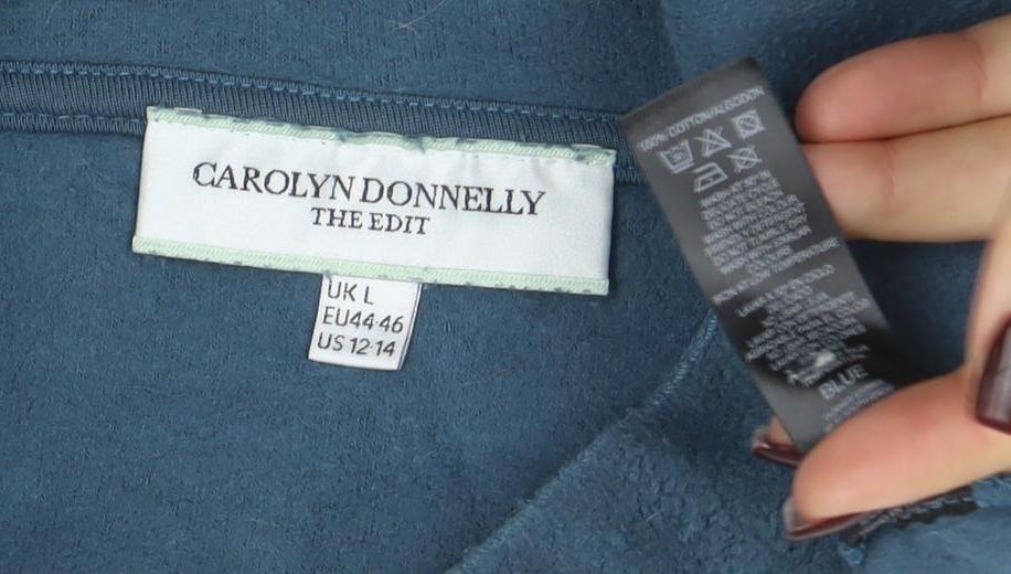 Carolyn Donnelly The Edit Women's Blue Fleece Pullover Sweatshirt UK L